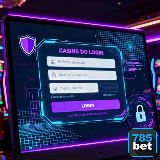 Tela de login do 785bet, plataforma de apostas e jogos de cassinos online.