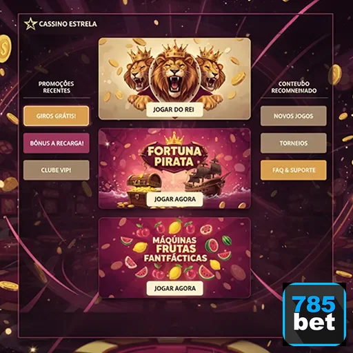 Banner de promoções regulares da 785bet