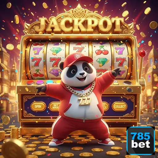 Imagem do caça-níqueis Jackpot Panda, disponível no site 785bet.